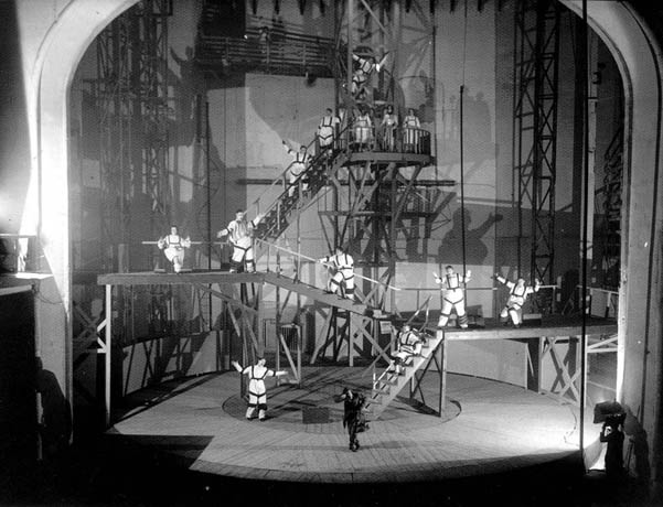 File:Scene from Mayakovskys The Bath dir Meyerhold.jpg