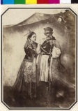 Ludwig Angerer c1855 Wallachian warrior and woman Romania.jpg