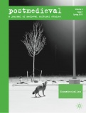 Postmedieval a Journal of Medieval Cultural Studies Vol 4 No 1 2013 Ecomaterialism.jpg