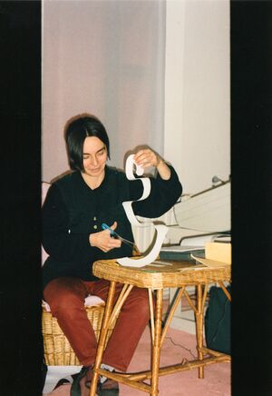 Alla Mitrofanova at Cyberfeminism in the East and in the West 1998.jpg